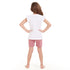 Girls summer pajama set Princess Crown t-shirt + Pink shorts